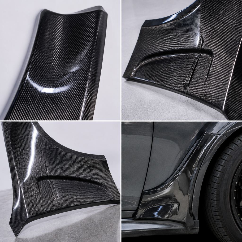 Carbon fiber front fender for BMW E82 1M / E88 1 Series Coupe