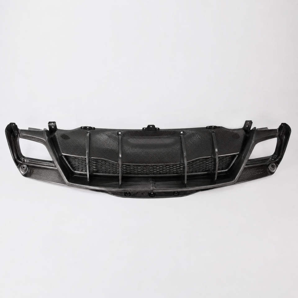 Corvette C8 Carbon Fiber Rear Diffuser Vertical Fins 2020-2024 image 3