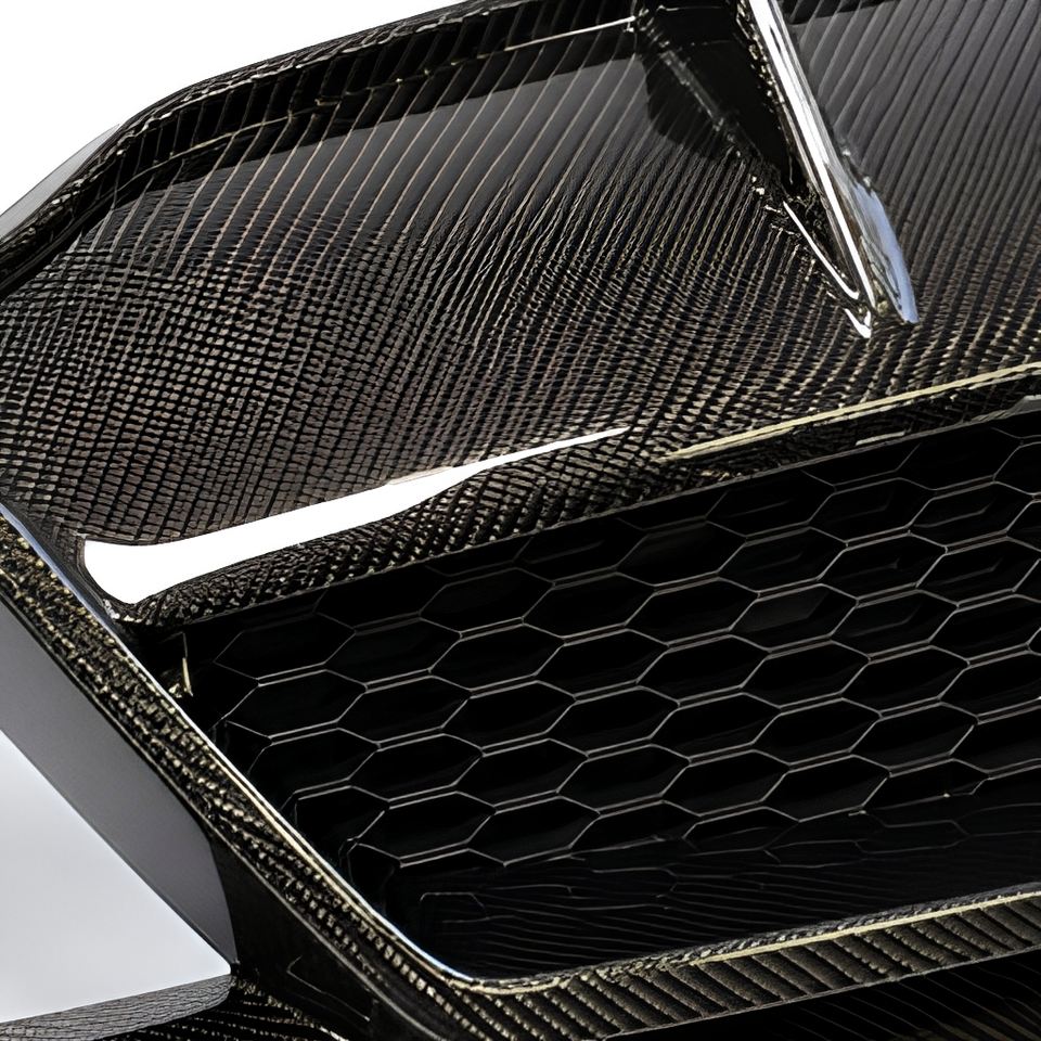 Corvette C8 Carbon Fiber Rear Diffuser Vertical Fins 2020-2024 image 6