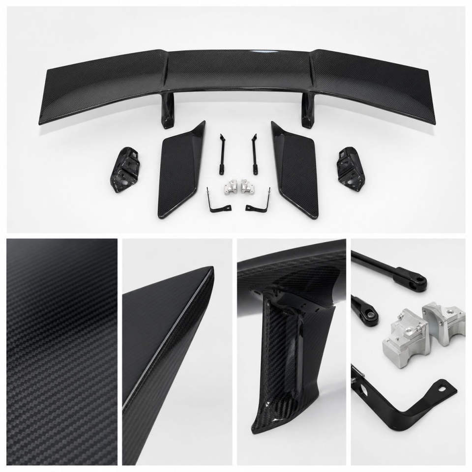 Corvette C8 Z06 Dry Carbon Fiber Rear Wing 2020-2024 image 2