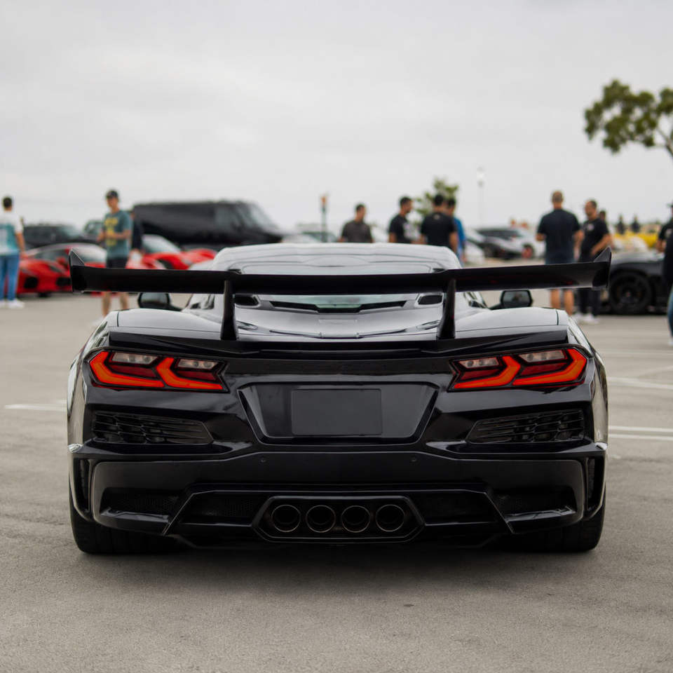 Corvette C8 Z06 Dry Carbon Fiber Rear Wing 2020-2024 image 3