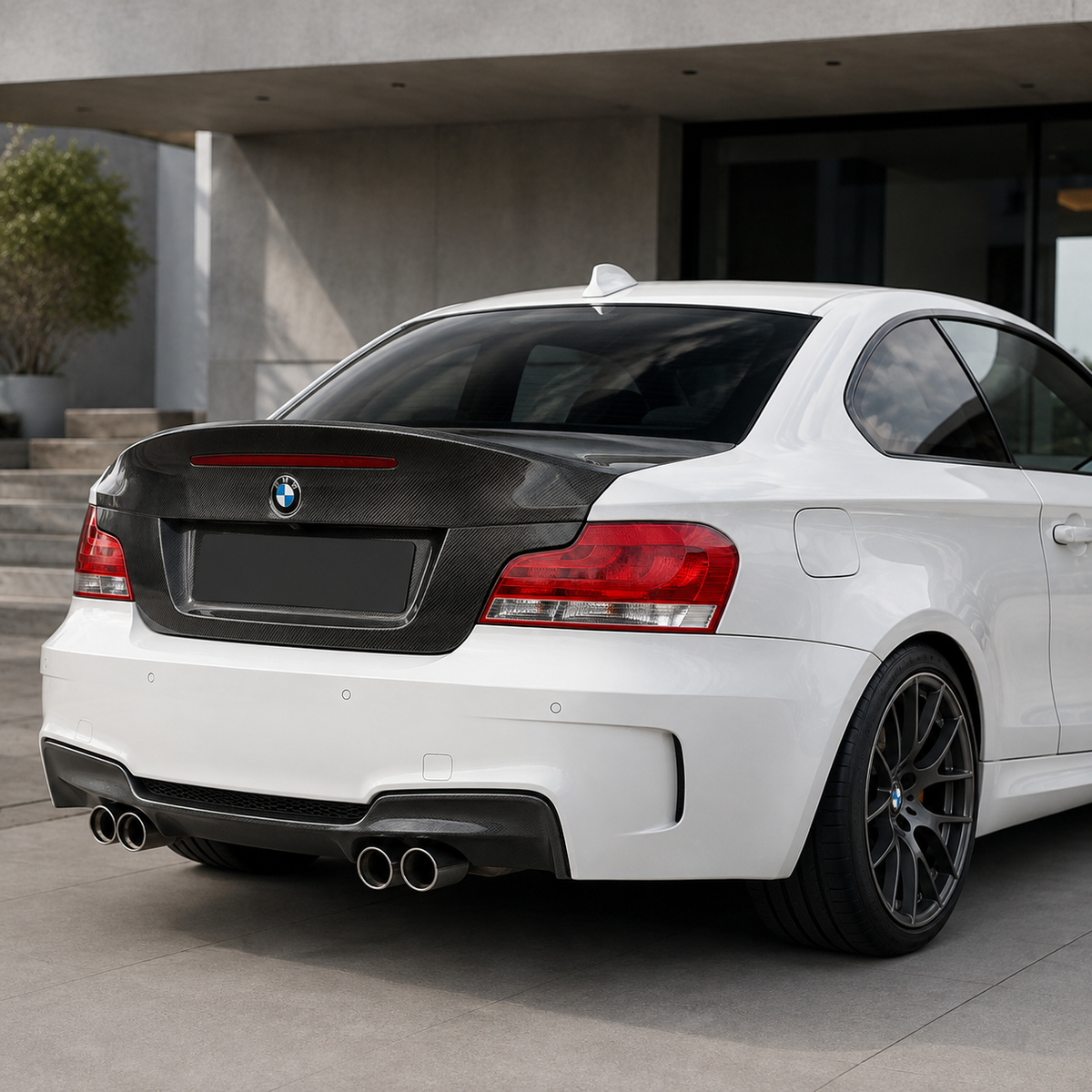 BMW E82 1 Series / 1M CSL Style Carbon Fiber Rear Trunk Lid