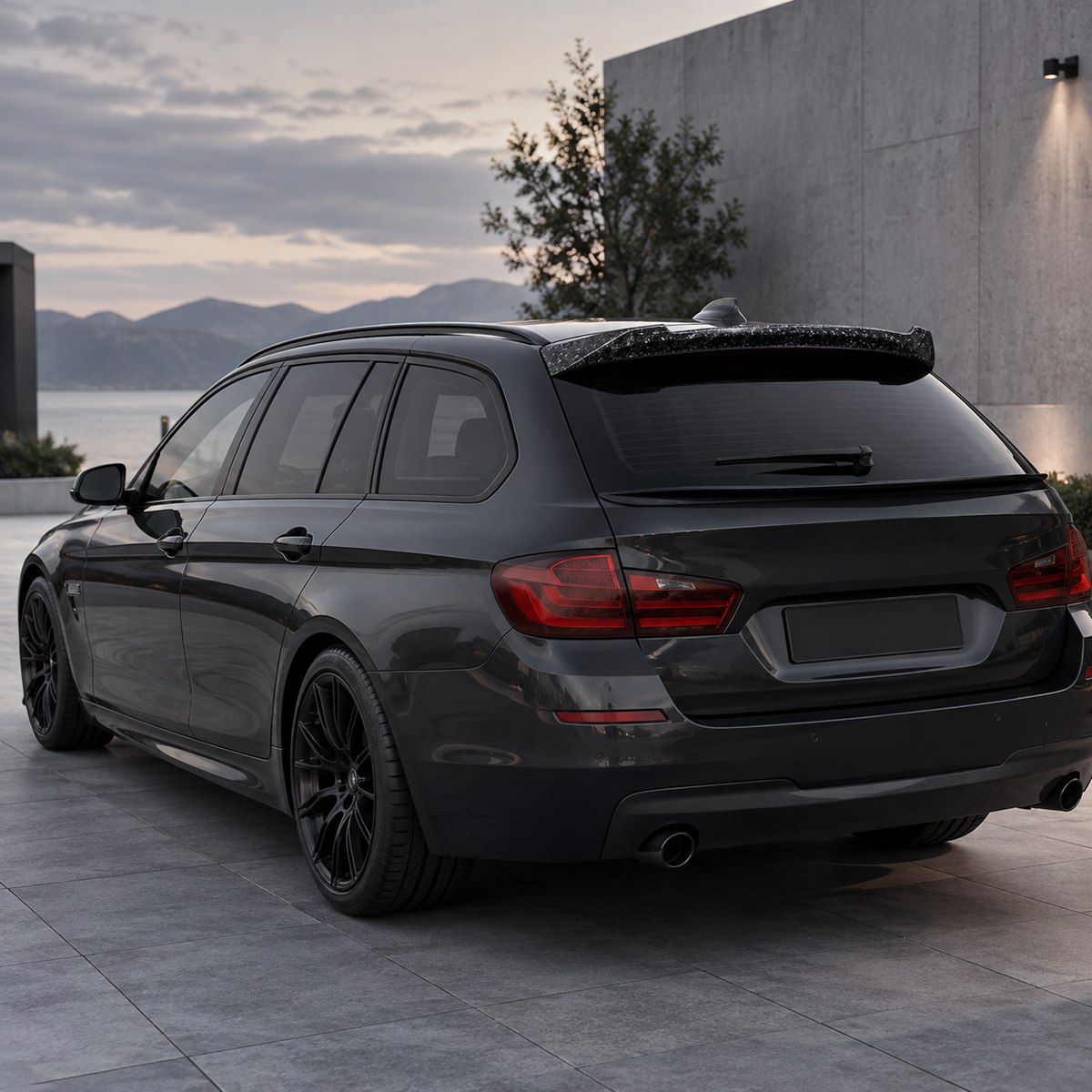 BMW F11 5 Series Touring Forged Carbon Fiber Rear Spoiler