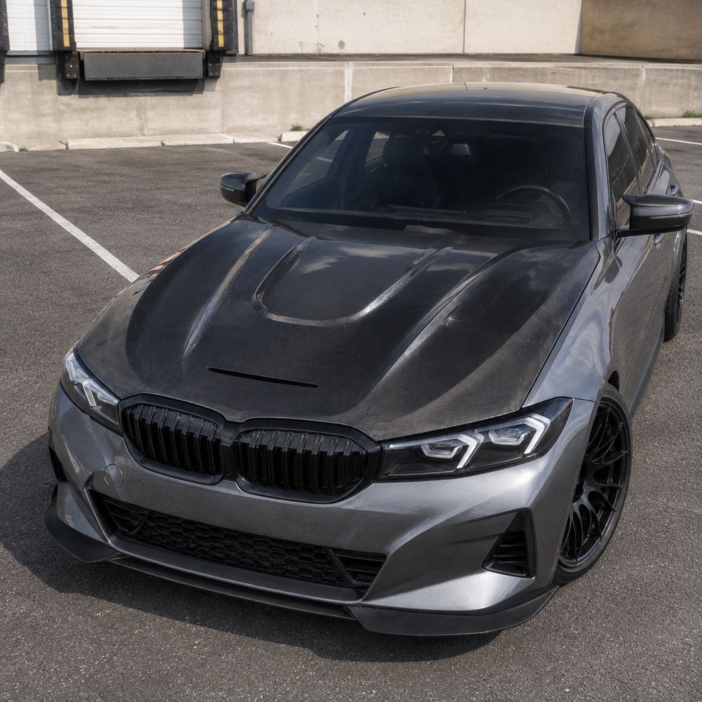 Carbon Fiber Hood for 2019+ BMW 3 Series G20/G28 | Gloss Finish Replacement Bonnet