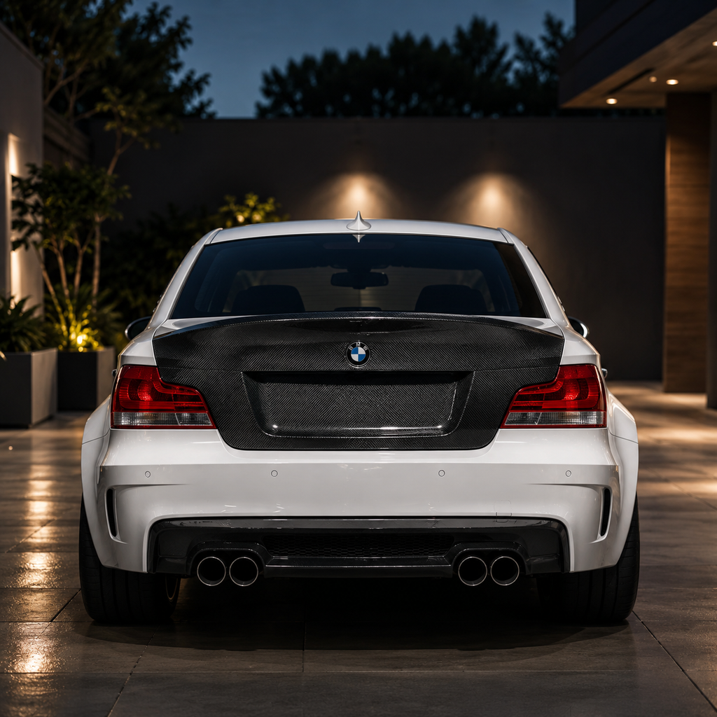 BMW E82 1 Series / 1M CSL Style Carbon Fiber Rear Trunk Lid