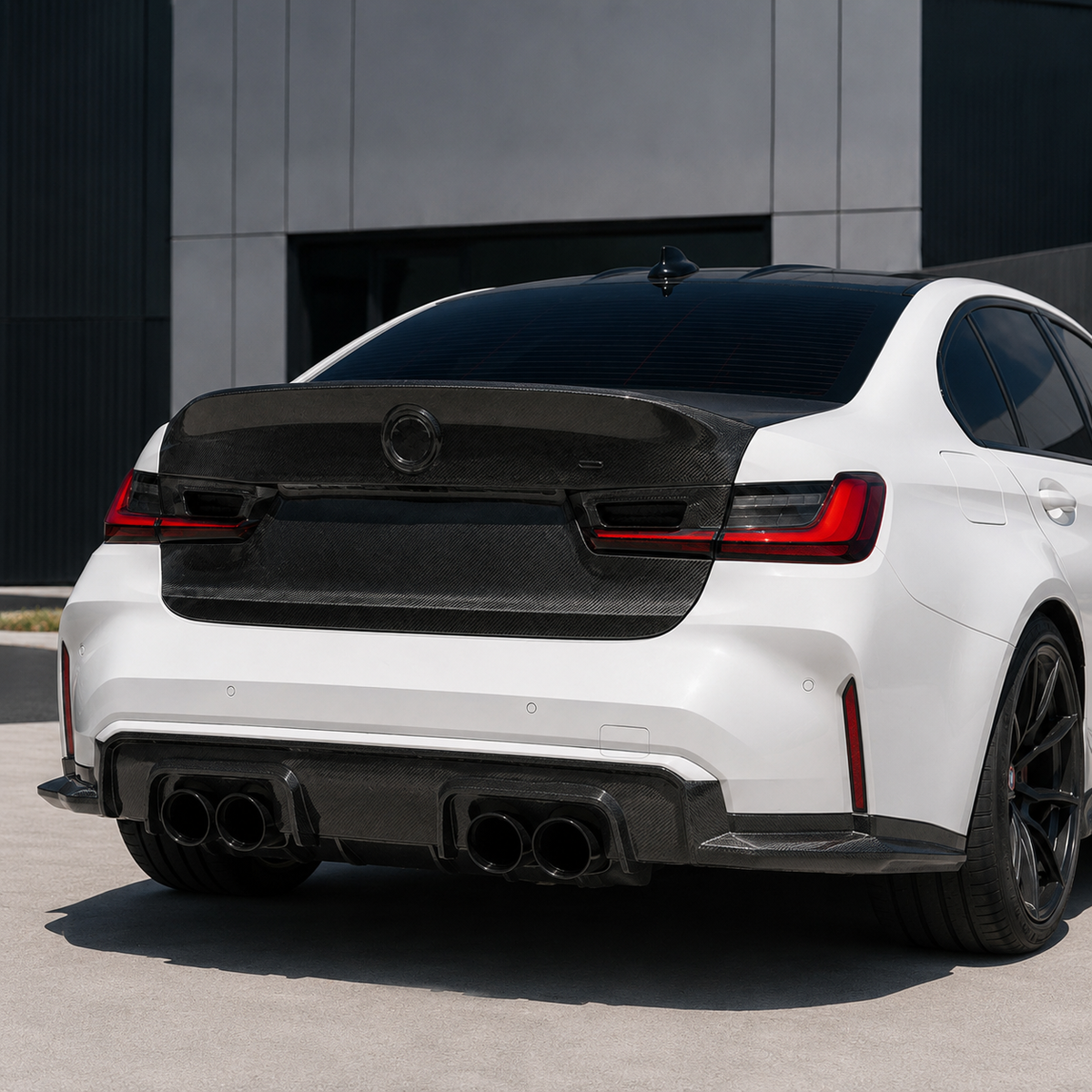 BMW G20/G28 3 Series & G80 M3 CSL Style Carbon Fiber Rear Trunk Lid 2020+