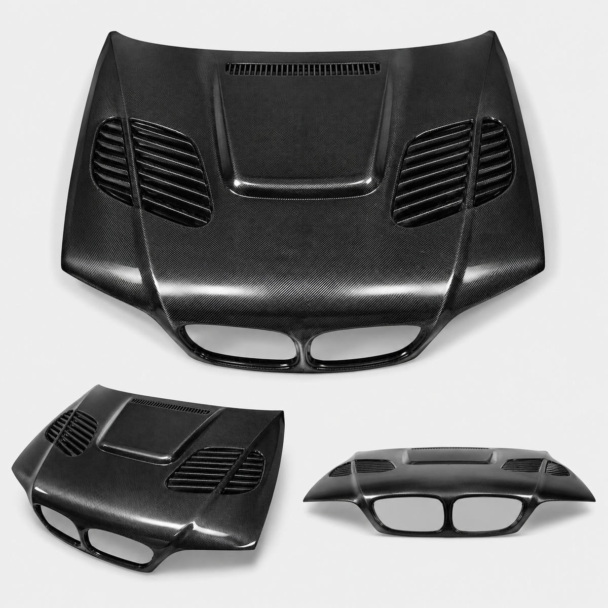 BMW E46 M3 GTR Style Carbon Fiber Hood