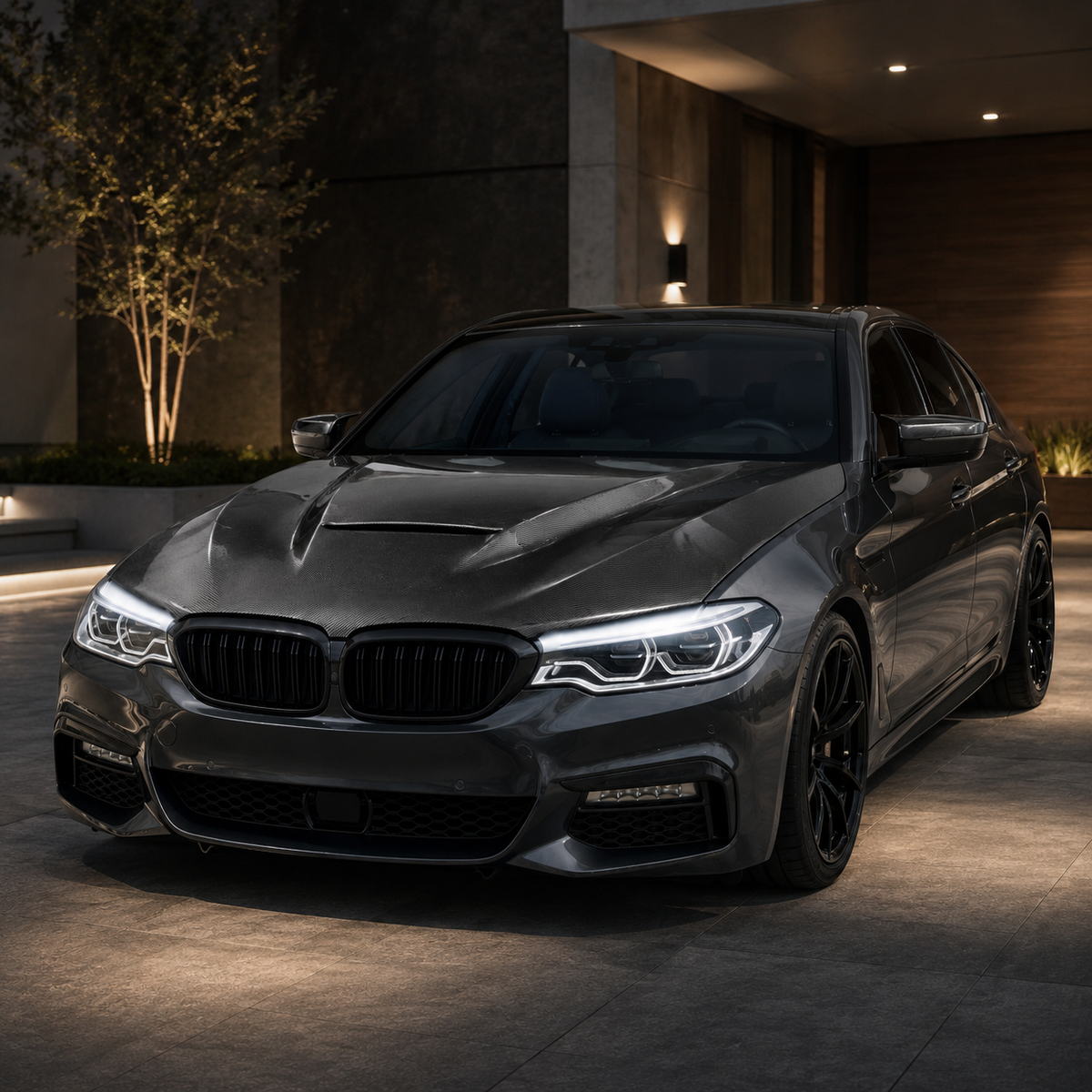 BMW G30/G38 5 Series GTS Style Carbon Fiber Hood 2018–2020