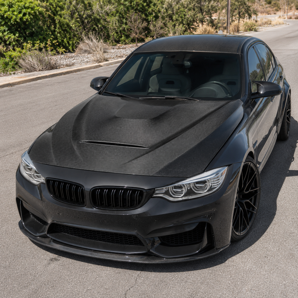 BMW M3 M4 F80 F82 F83 GTS Style Carbon Fiber Hood