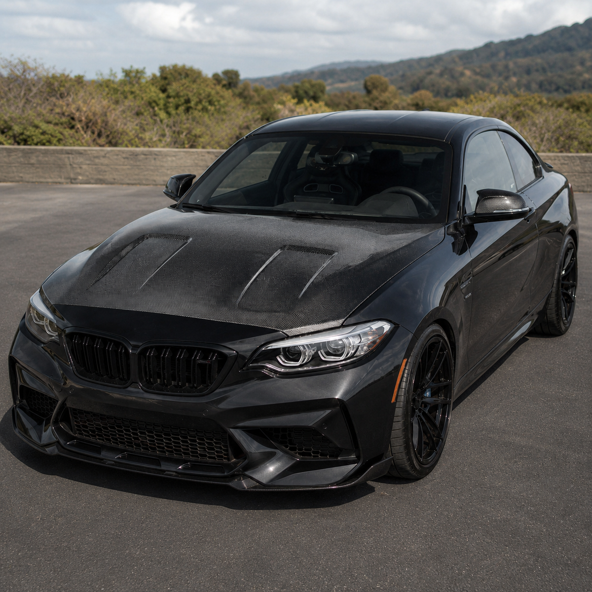 BMW F87 M2 M2C Prior Design Style Carbon Fiber Hood