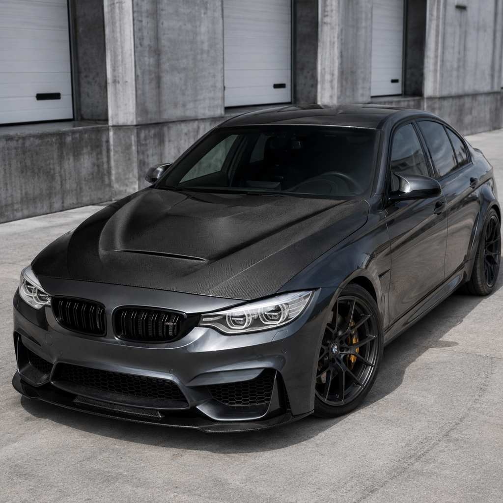 BMW M3 M4 F80 F82 GTS Style Carbon Fiber Hood