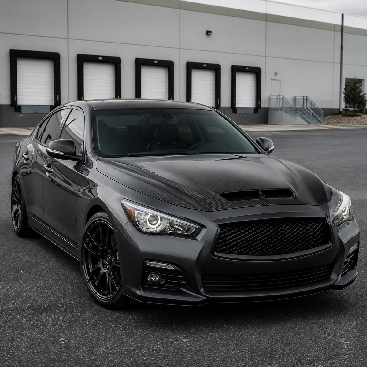 2014–2020 Infiniti Q50 GTS Style Carbon Fiber Hood – Front Bonnet Exterior Upgrade