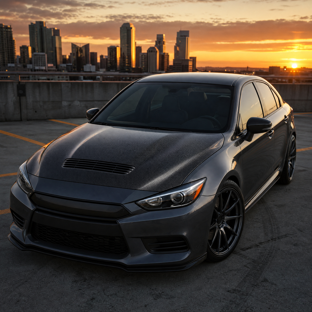 2014–2020 Infiniti Q50 GTS Style Carbon Fiber Hood – Front Bonnet Exterior Upgrade