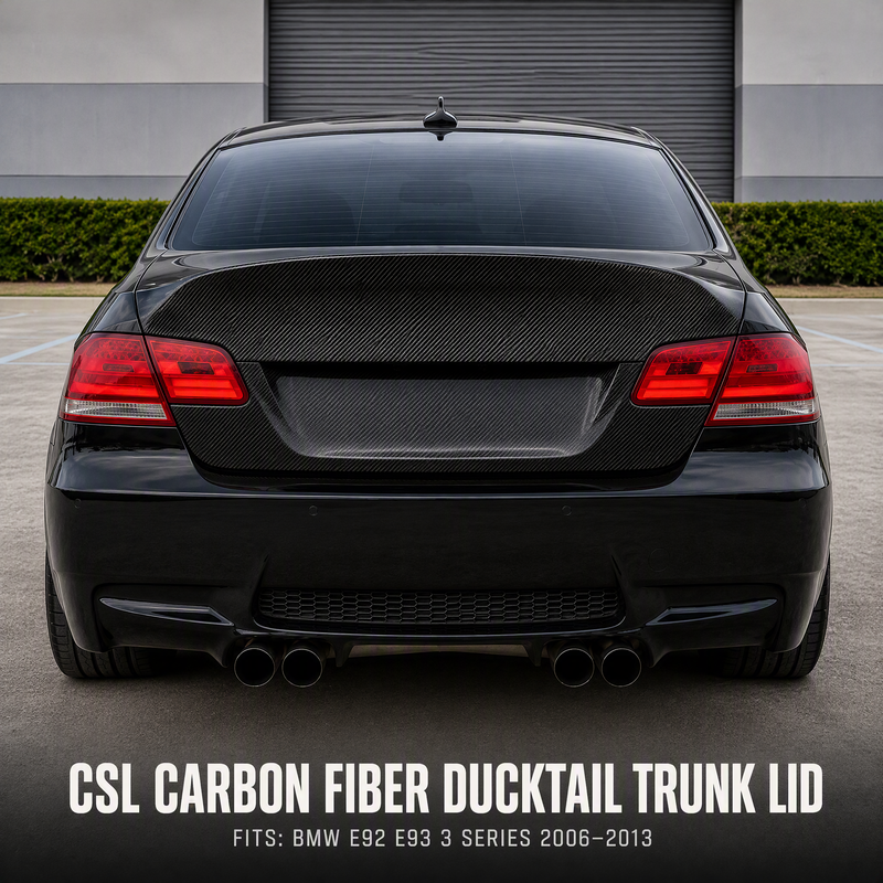 Carbon Fiber CSL Ducktail Trunk Lid for BMW E92 M3 Coupe 2007–2013
