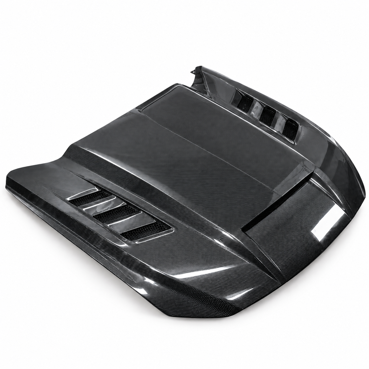 2015–2017 Ford Mustang 2-Door Terminator Style Double-Sided Carbon Fiber Hood